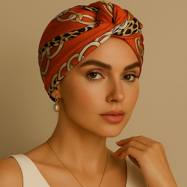 Silky Orange & Gold Satin Wraps That Gives You Instant Charm