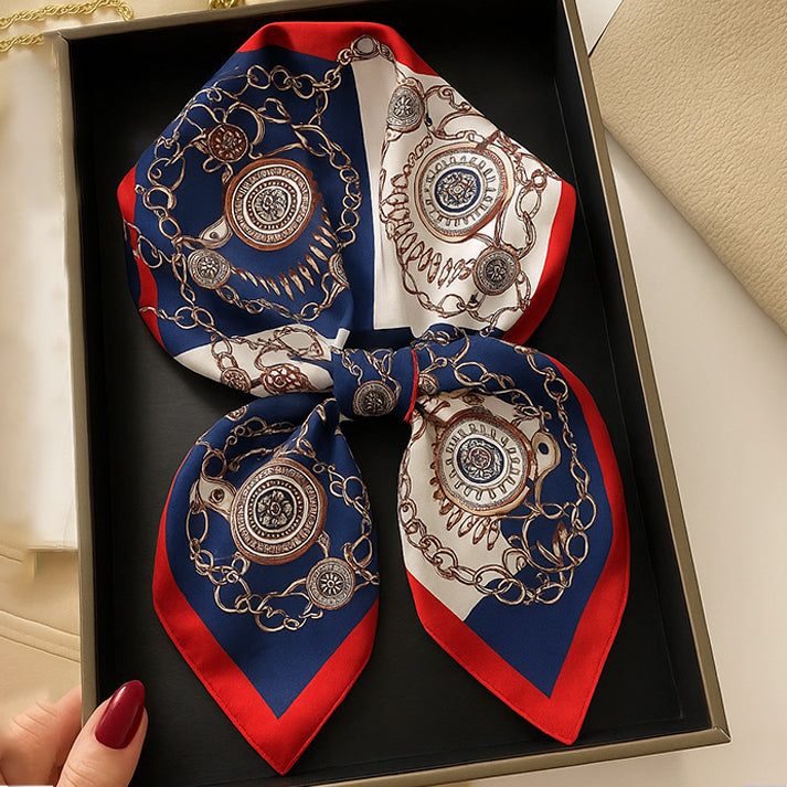 Regal Chains Satin Scarf – Luxe Mulher Exclusive