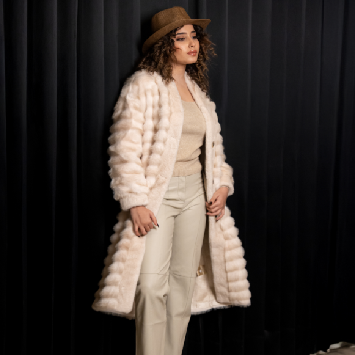 The 'Cloud Nine' Luxe Faux Fur Coat: Full-Length Winter Statement Outerwear