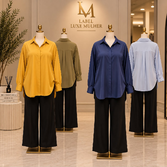 Satin Oversized Button-Down Shirt – Multi-Colour Collection