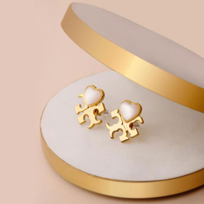 Heart Puzzle Stud Earrings – Luxe Mulher | Cute & Quirky Gold Accents