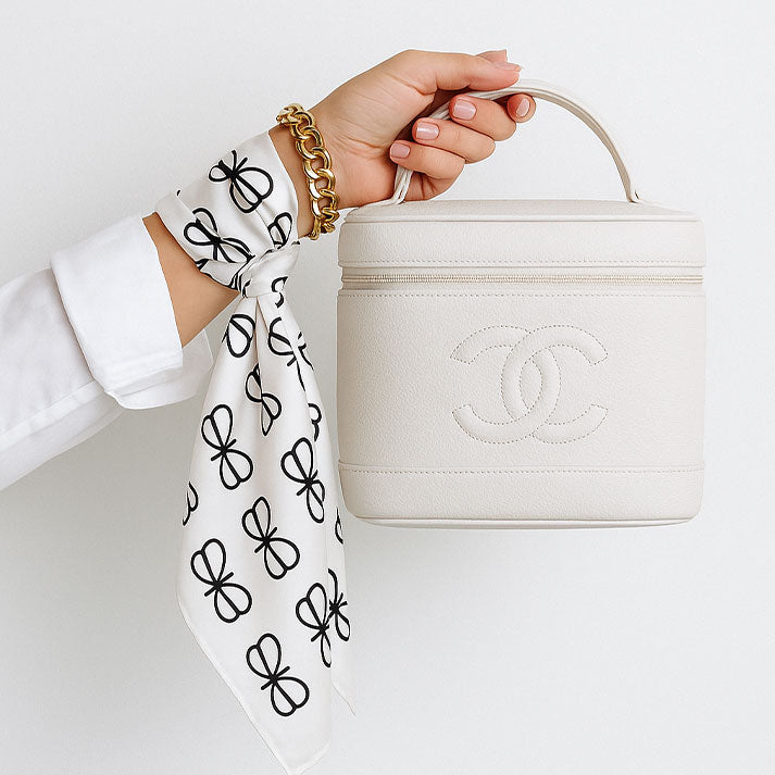 Silky Smooth Satin Wrap in Black & White for Instant Elegance