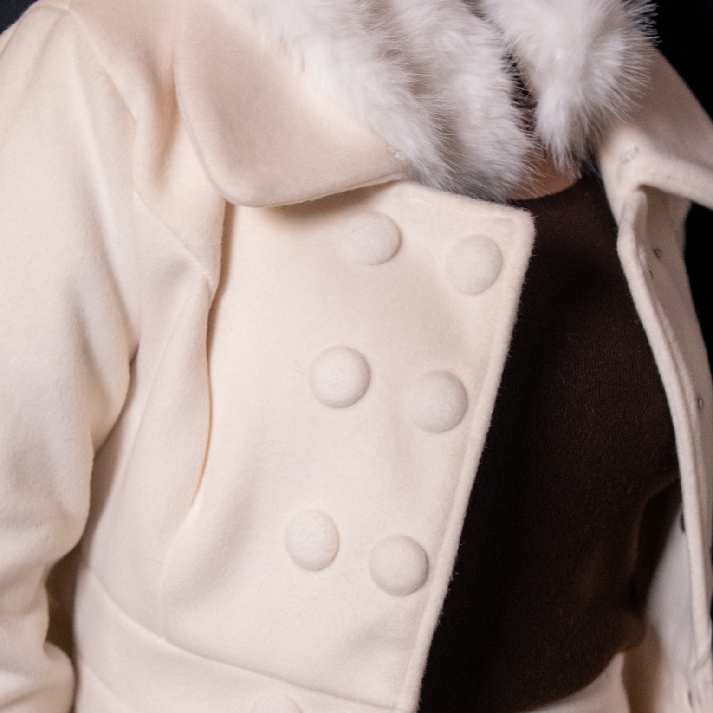 The 'Haute Coquette' Set: Faux Fur Trim Peplum Blazer & Mini Skirt