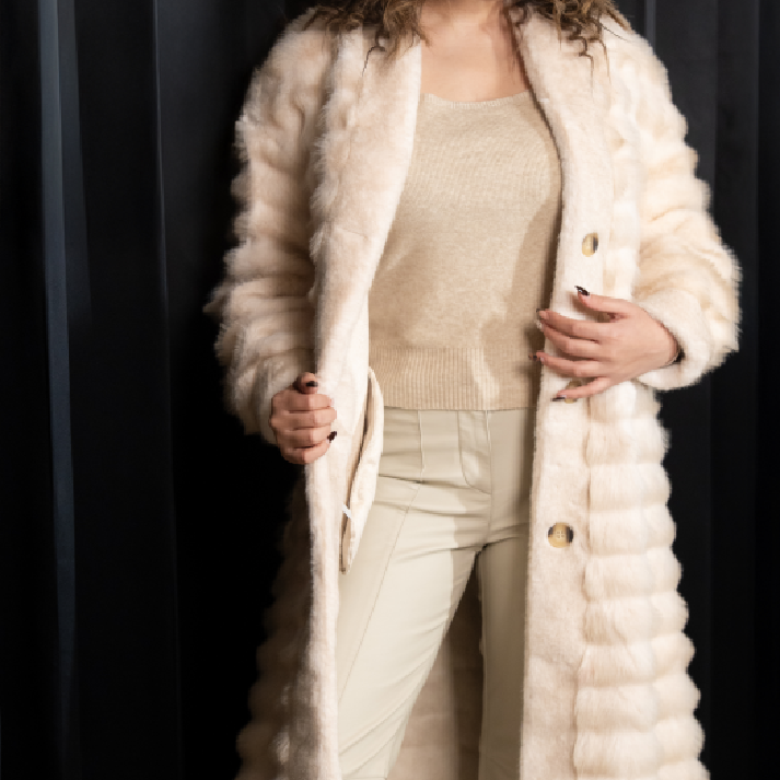 The 'Cloud Nine' Luxe Faux Fur Coat: Full-Length Winter Statement Outerwear