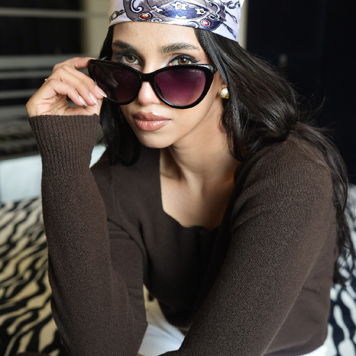 Mocha Muse Asymmetric Knit Sweater