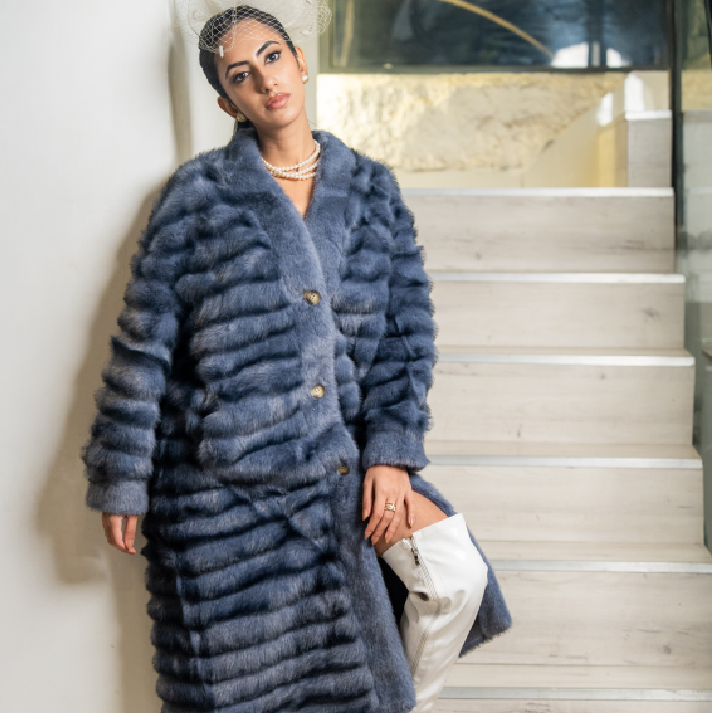 The 'Mink Sculpt' Cropped Jacket: Dark Chocolate Luxe Mulher Faux Fur