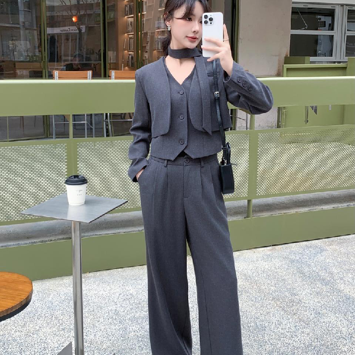 Midnight Muse Tailored Blazer Set