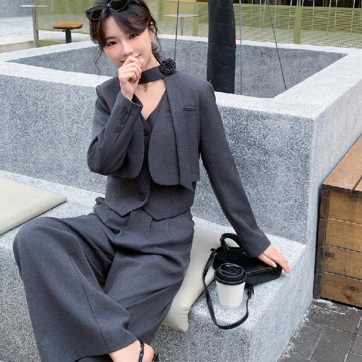 Midnight Muse Tailored Blazer Set