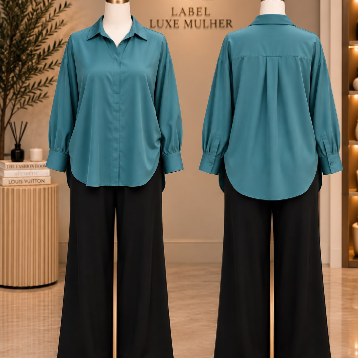Satin Oversized Button-Down Shirt – Multi-Colour Collection