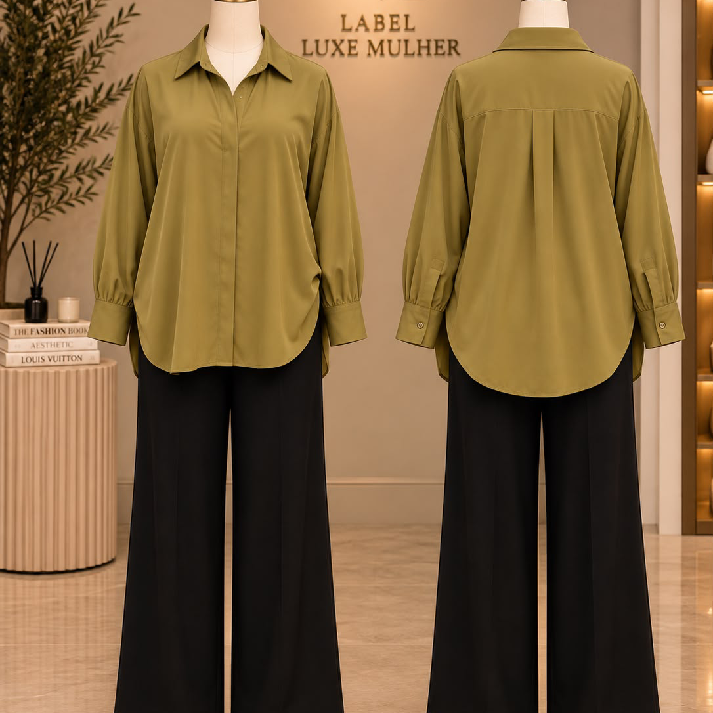 Satin Oversized Button-Down Shirt – Multi-Colour Collection