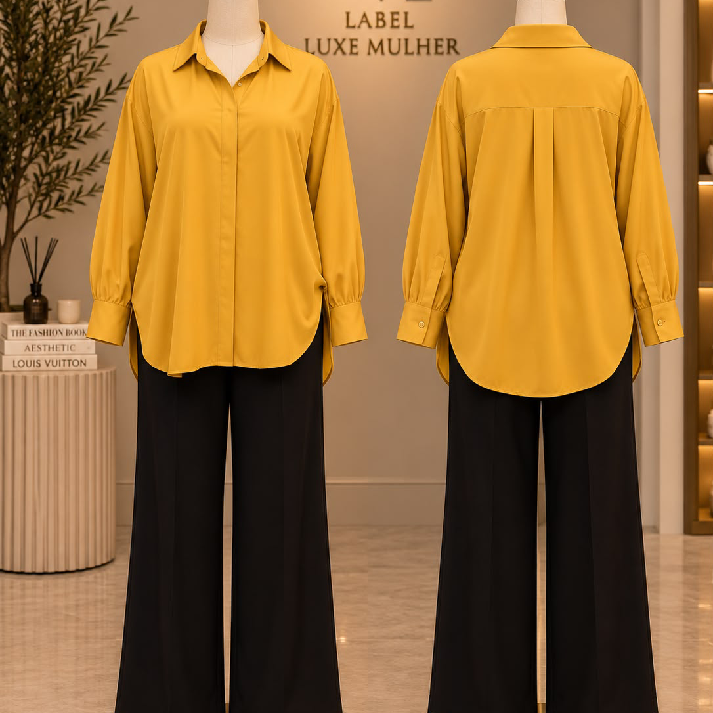 Satin Oversized Button-Down Shirt – Multi-Colour Collection